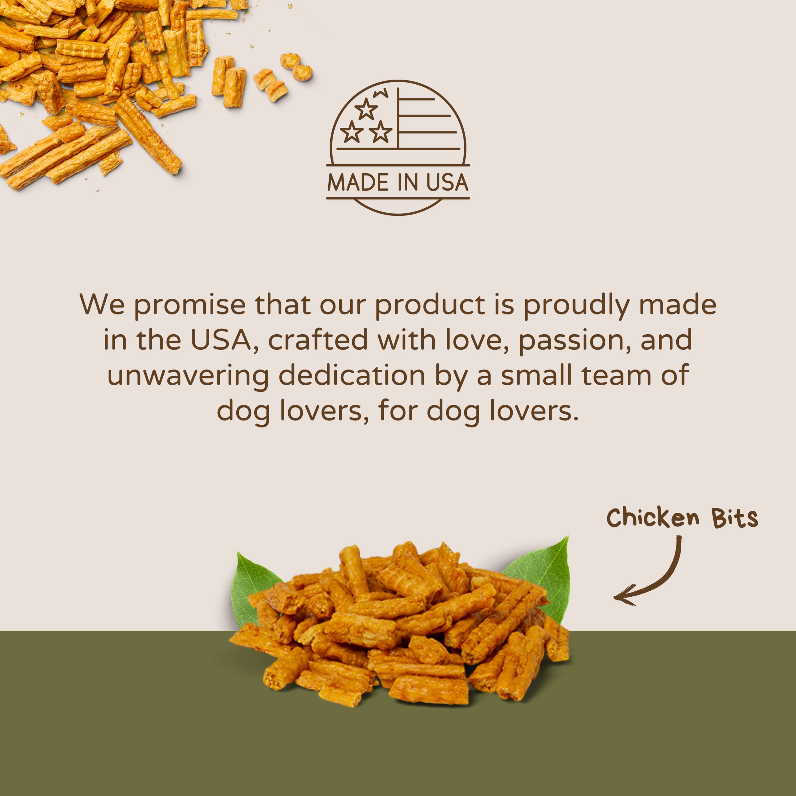 Boulder Dog Chicken Bits - ingrédients de qualité américaine, sans antibiotiques ni stéroïdes.