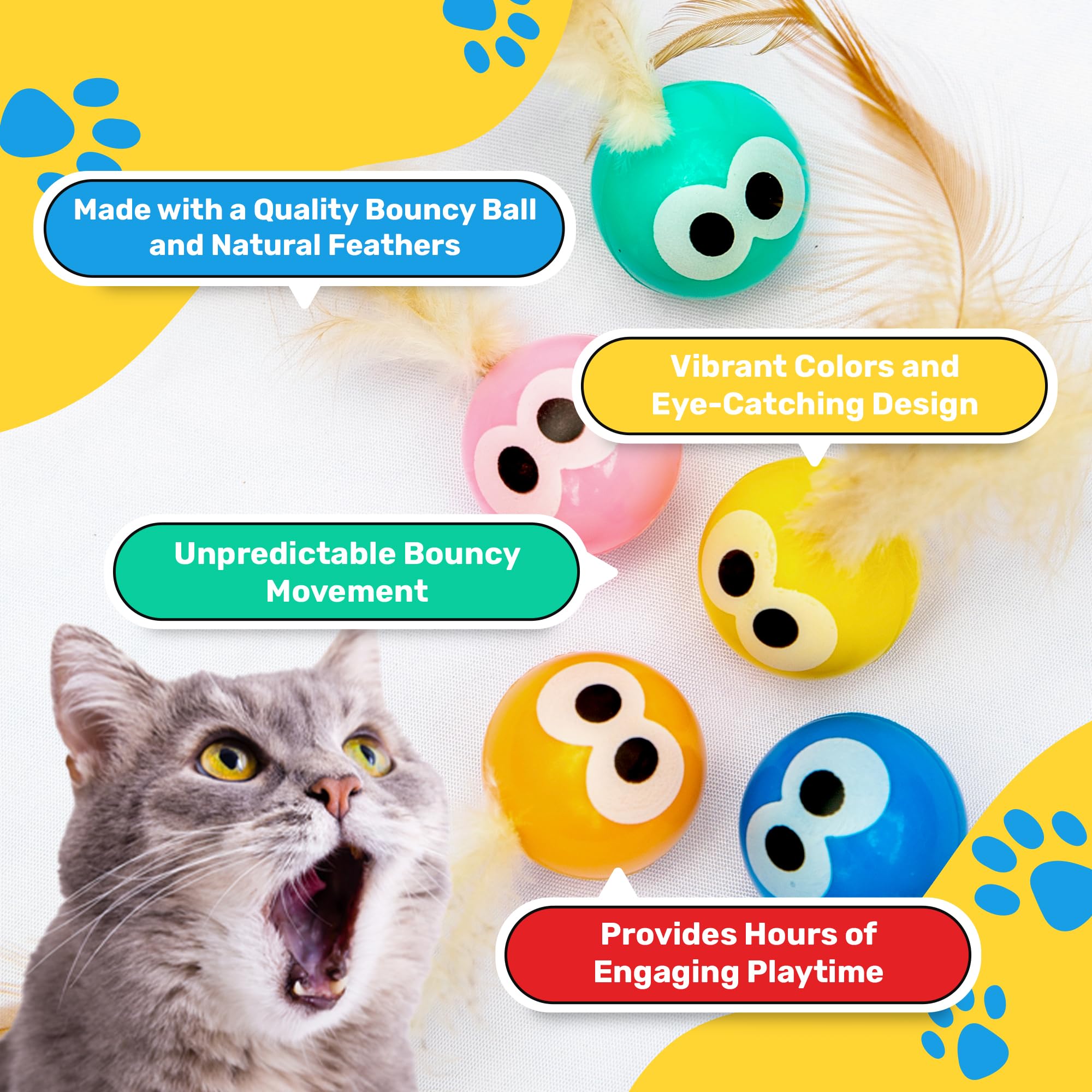 Bouncy Tails: chat poursuivant dans le salon grâce au mouvement imprévisible.
