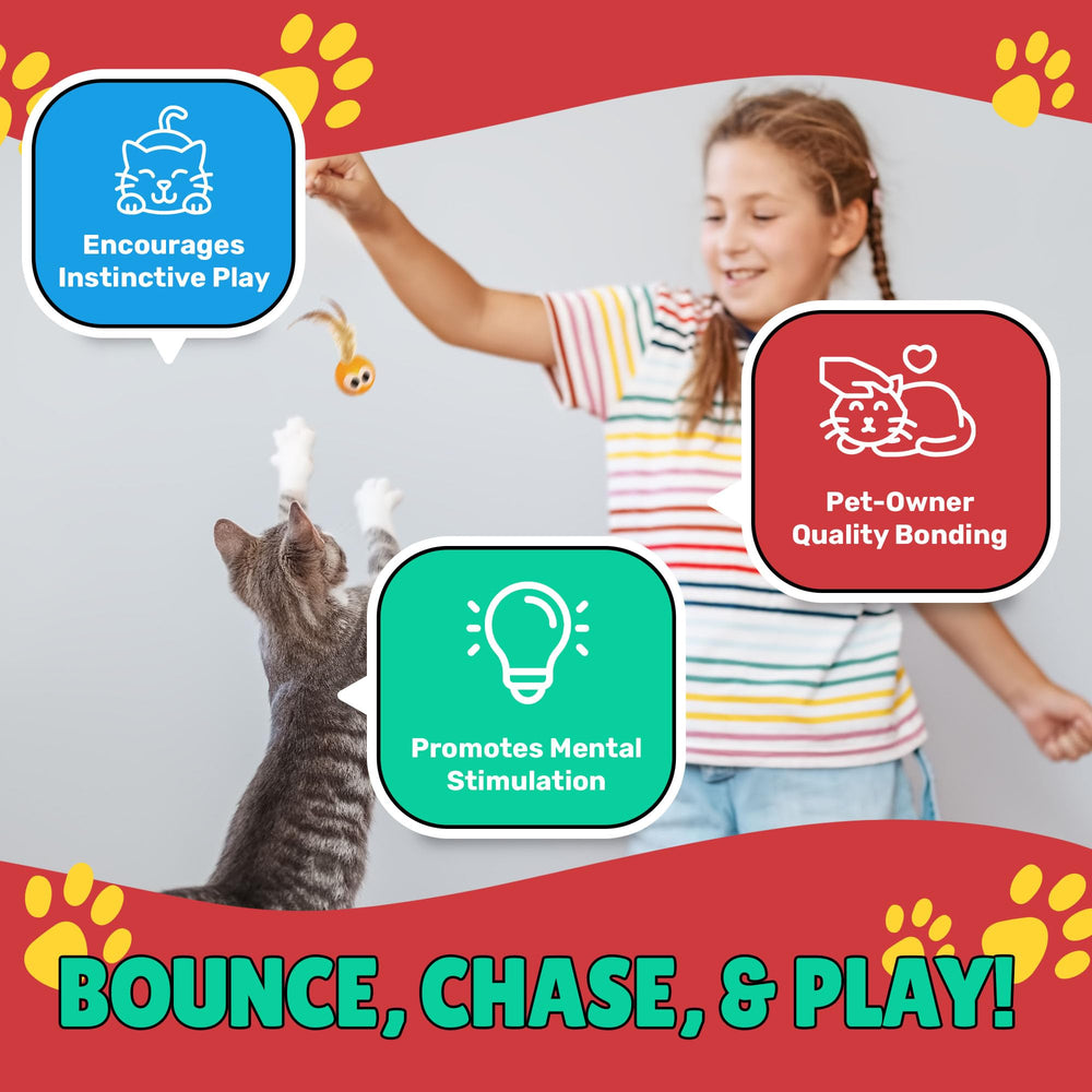 Bouncy Tails: détail des plumes et mouvement dynamique pour éveiller l'instinct.