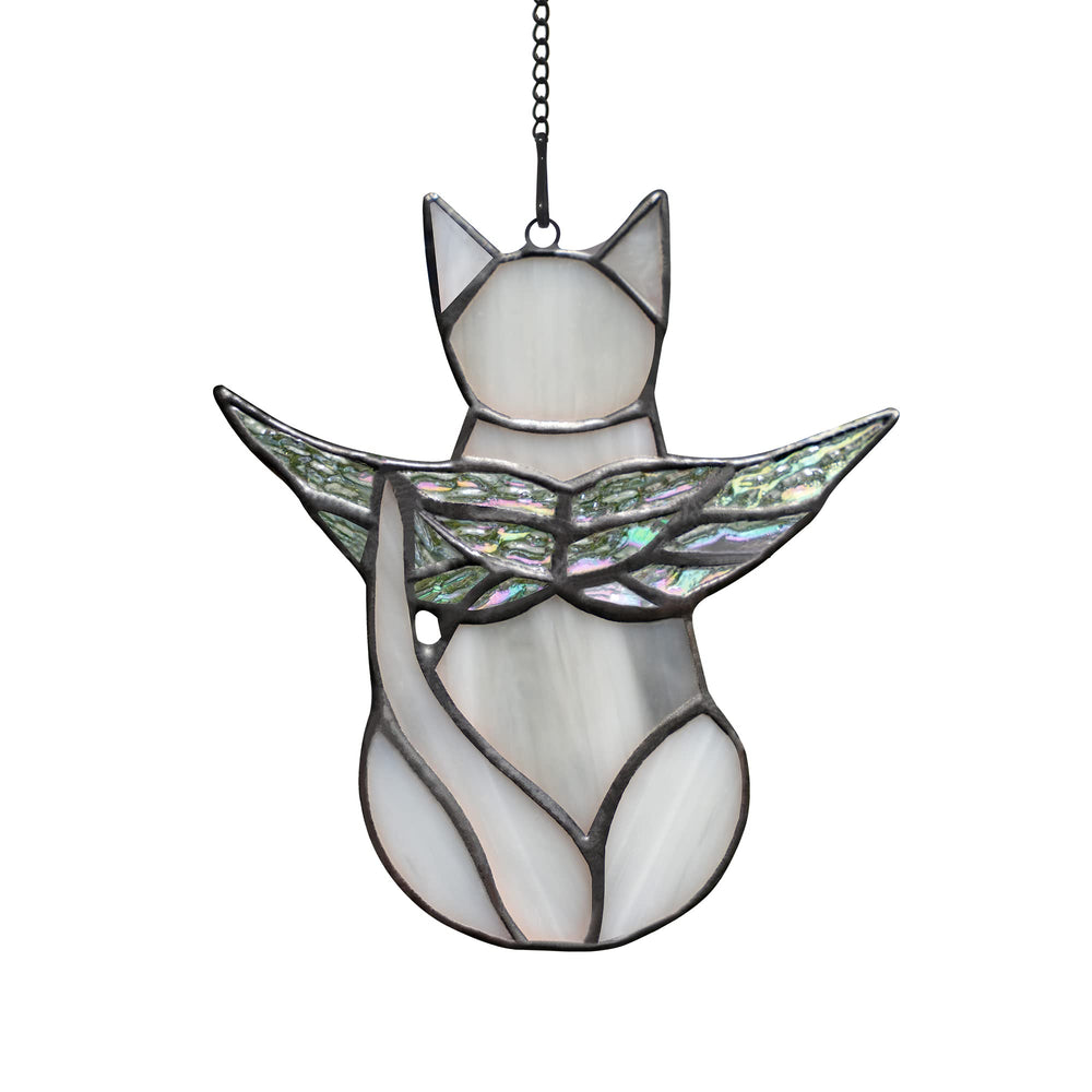 BOXCASA aile-ange-irisee sur vitrail, idéale comme souvenir et décoration lumineuse
