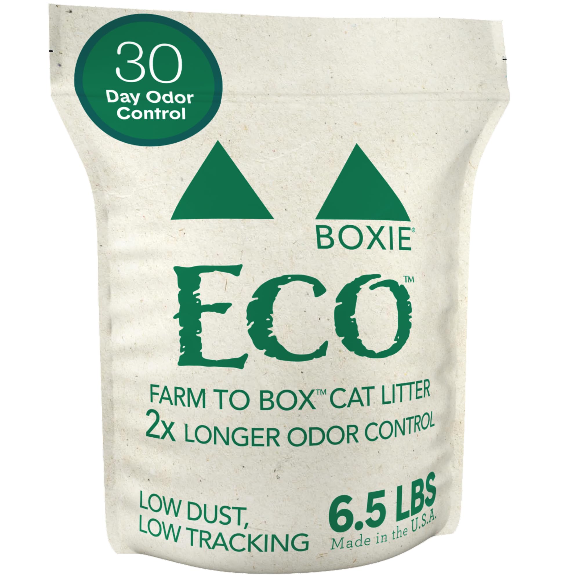Boxiecat Eco litière chat en action, réduisant naturellement les odeurs.