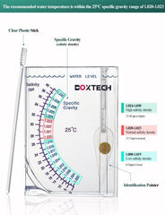 Boxtech Hydromètre avec balancier clair, lecture rapide et précise.