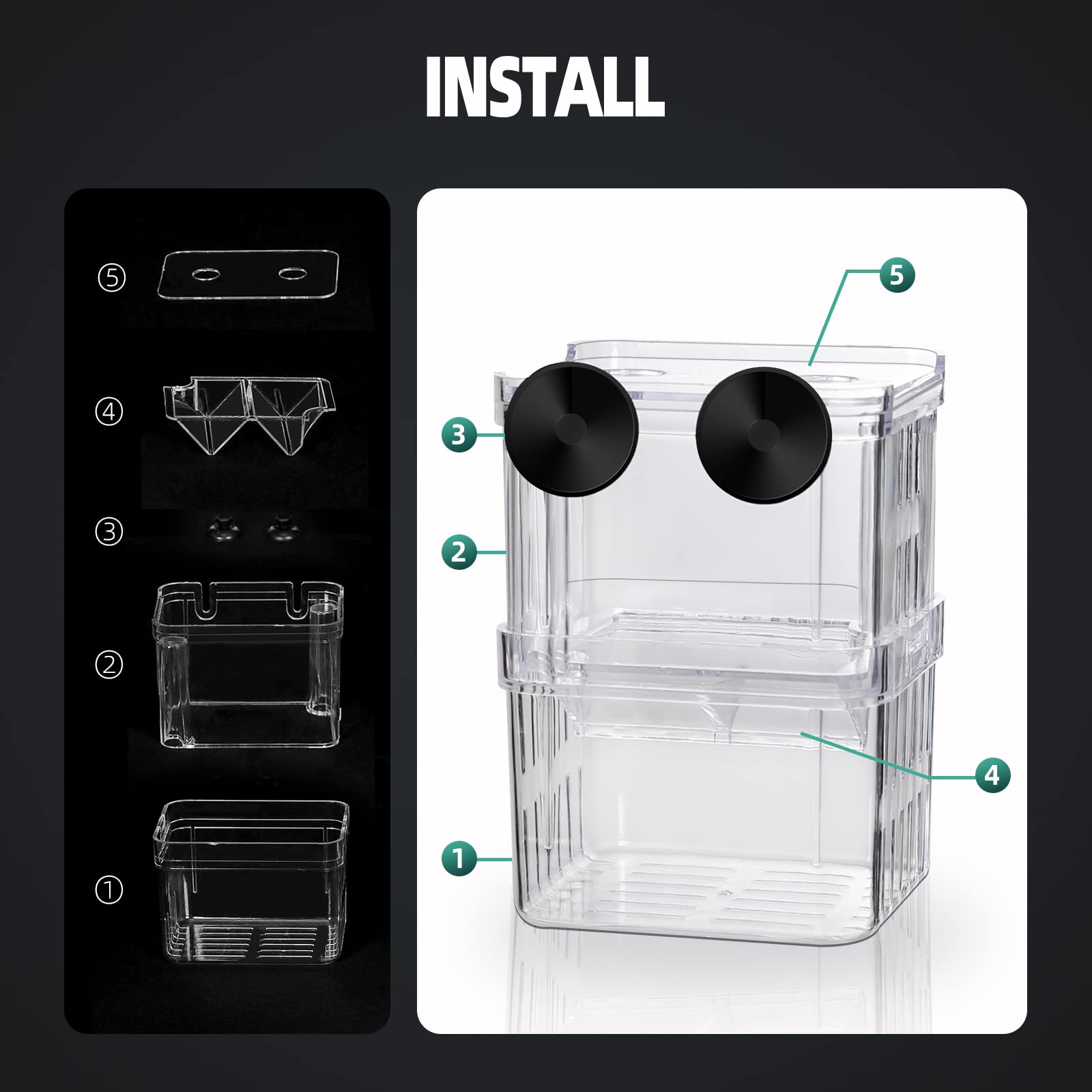 Boxtech ventouse-attache à la paroi, installation simple et stable.