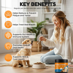 BoxZone Poudre Dentaire - cuillère-dose, dosage précis pour chaque repas.