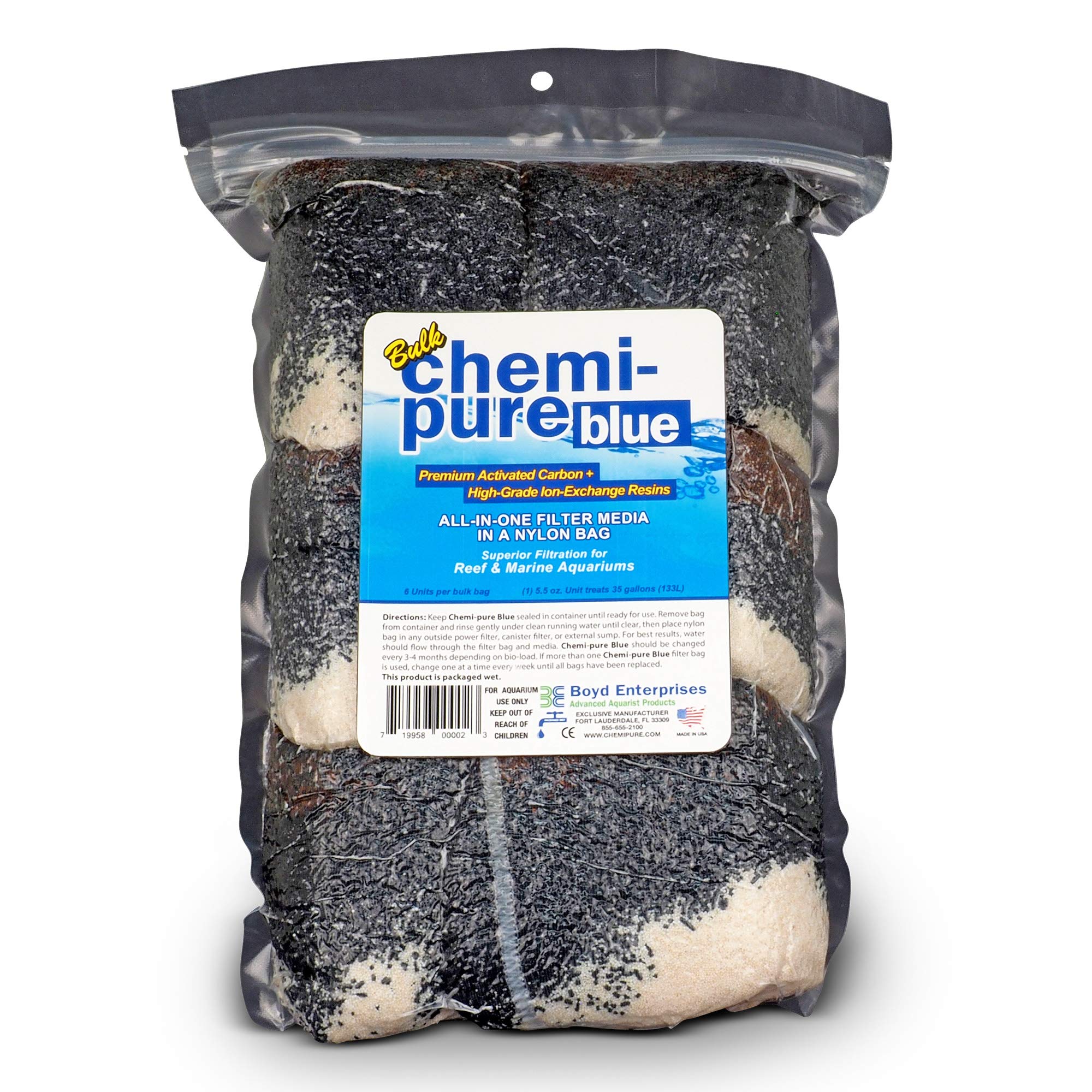 Boyd Chemi-Pure Blue emballage humide prêt à l'emploi pour filtre.