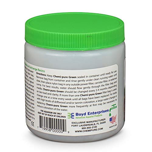 Boyd Chemi Pure Green, eau-cristalline-apres-filtration, eau plus limpide après filtration.
