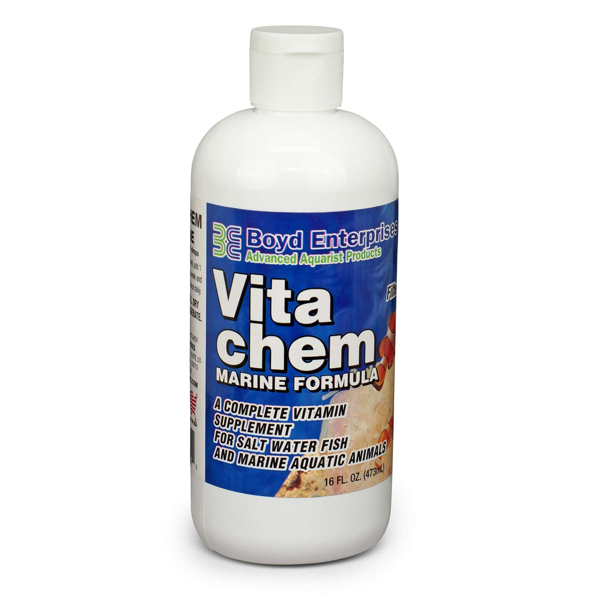 Vitachem Marin Boyd Enterprises, bouteille prête à dosage hebdomadaire dans l’aquarium.