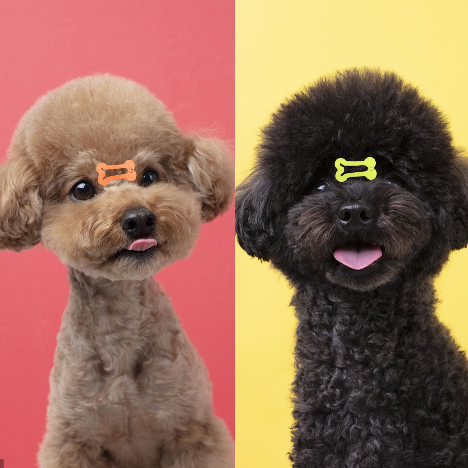 BOYIVI accessoires-cheveux-animaux-os-colorés : élégant et sûr pour les fêtes et promenades.