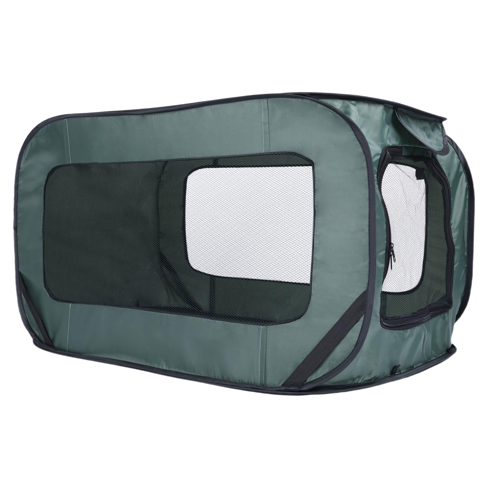 BOYUZHE cabane chien pliable 36 pouces, rangement facile et pratique.