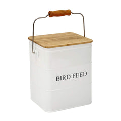 Brabtod boîte-stockage-graines-oiseaux-en-metal, garde le contenu au sec.