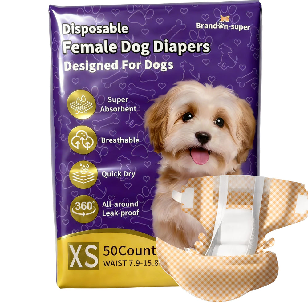 BrandonSuper couches pour chien femelle XXS, absorption élevée et confort 360 degrés