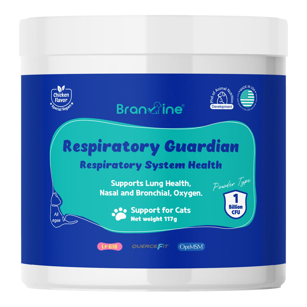 Branvine Protecteur Respiratoire: flacon pour chats, soutien des voies respiratoires.