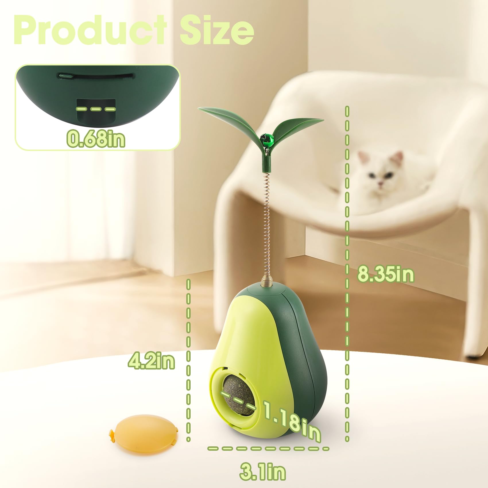BRAVEGARE jouet interactif intérieur, mode quatre en un pour divertir le chat.