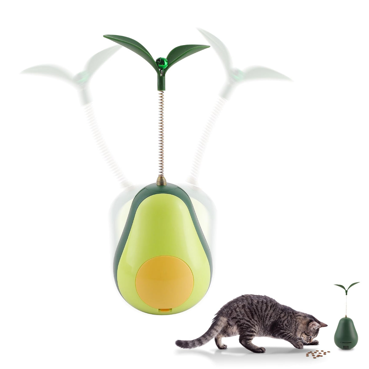 BRAVEGARE jouet distributeur pour chat en forme d avocat, stimule curiosité et enrichissement.