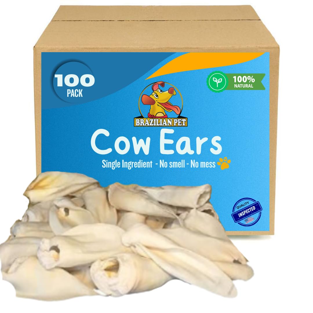 Brazilian Pet – oreille de vache grande taille pour mastication durable et pratique.
