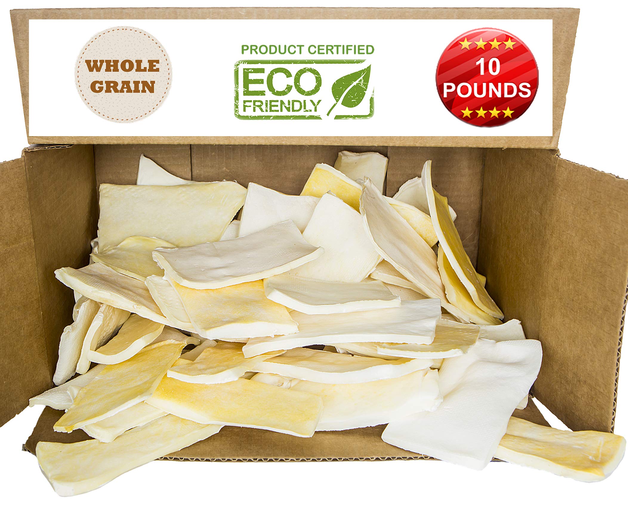 Brazilian Pet Premium chips cuir cru épais, bouchées durables pour chiens.