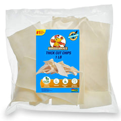 Brazilian Pet Premium Chips épais en peau de boeuf, texture naturelle pour mastication prolongée.