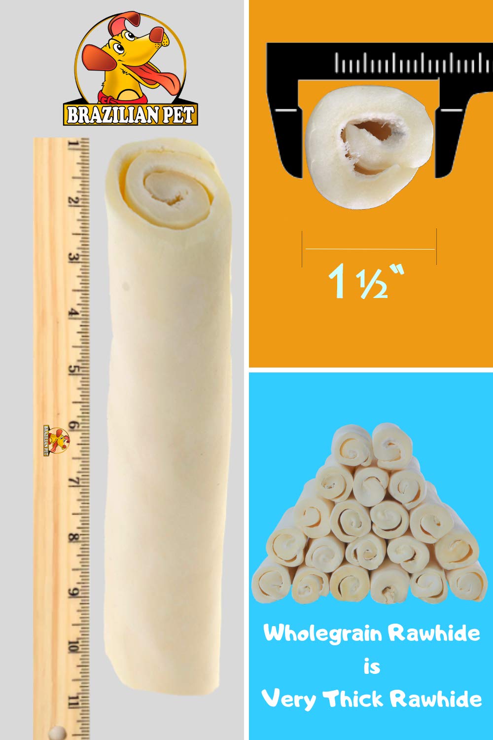 Rouleaux premium Brazilian Pet, texture flexible et durable.