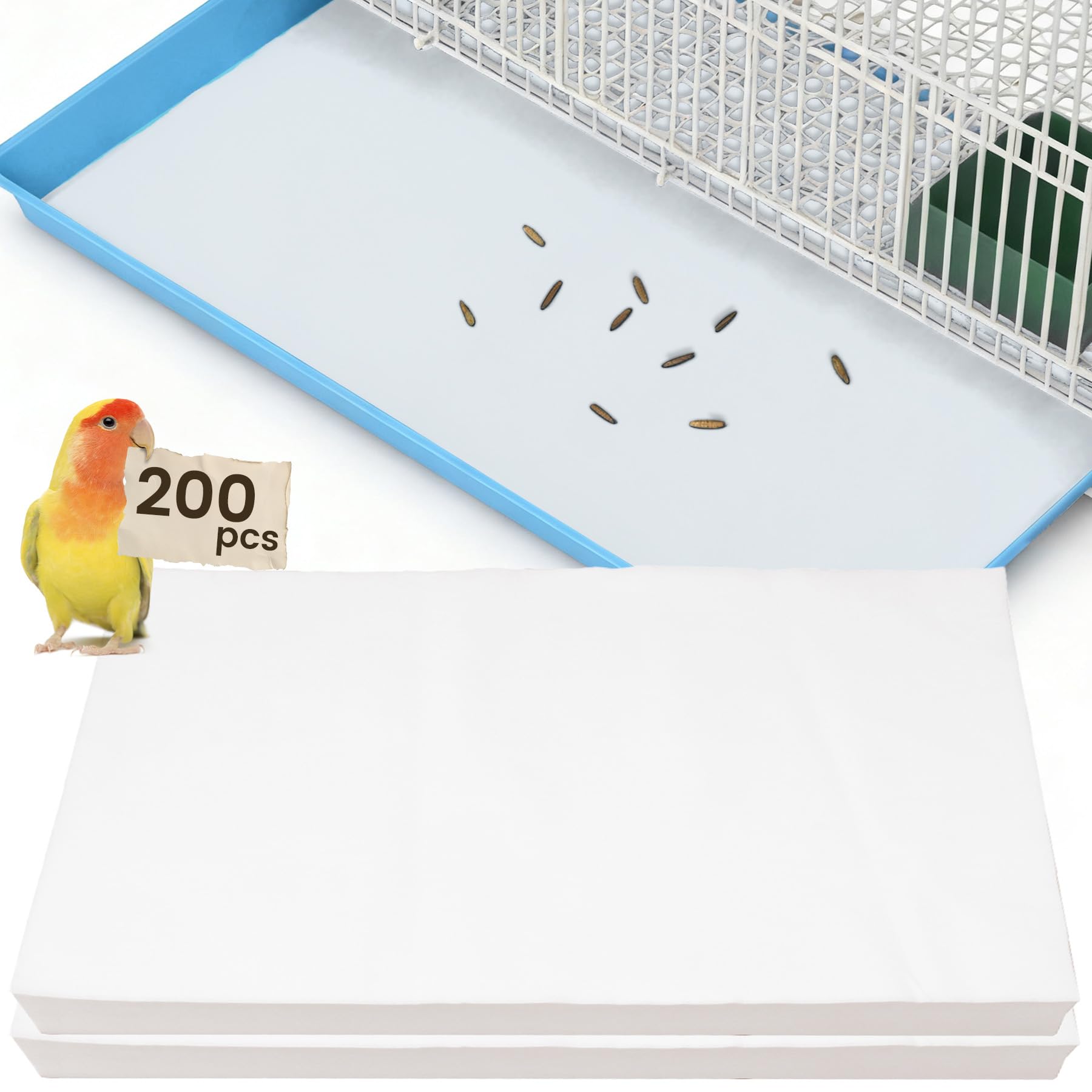 Protections de plateau BREENHILL pour cage d'oiseaux facilitant le nettoyage