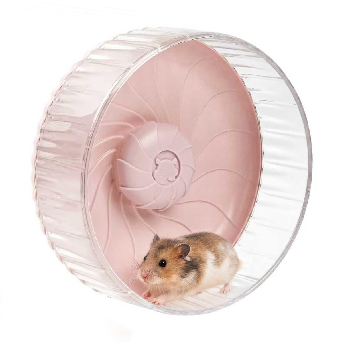 Roue silencieuse BREENHILL 10 pouces rose en action, idéale pour sessions calmes nocturnes