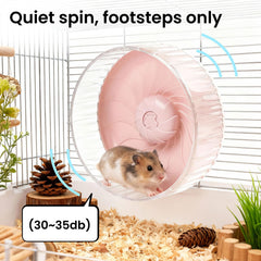Roue silencieuse BREENHILL 10 pouces transparente pour observation facile