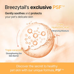 Breezytail PetO’Cera, pH équilibré et formule sans larmes pour chats et chatons.