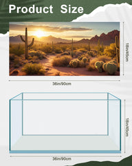 Breling fond-terarium cactus, ambiance désertique colorée et apaisante.