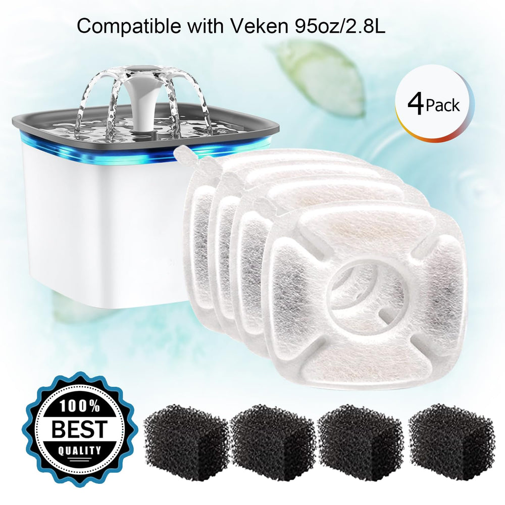 Éponge pré-filtre BRENSTEN pour fontaine Veken 95oz, retient les particules.