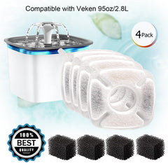 Éponge pré-filtre BRENSTEN pour fontaine Veken 95oz, retient les particules.
