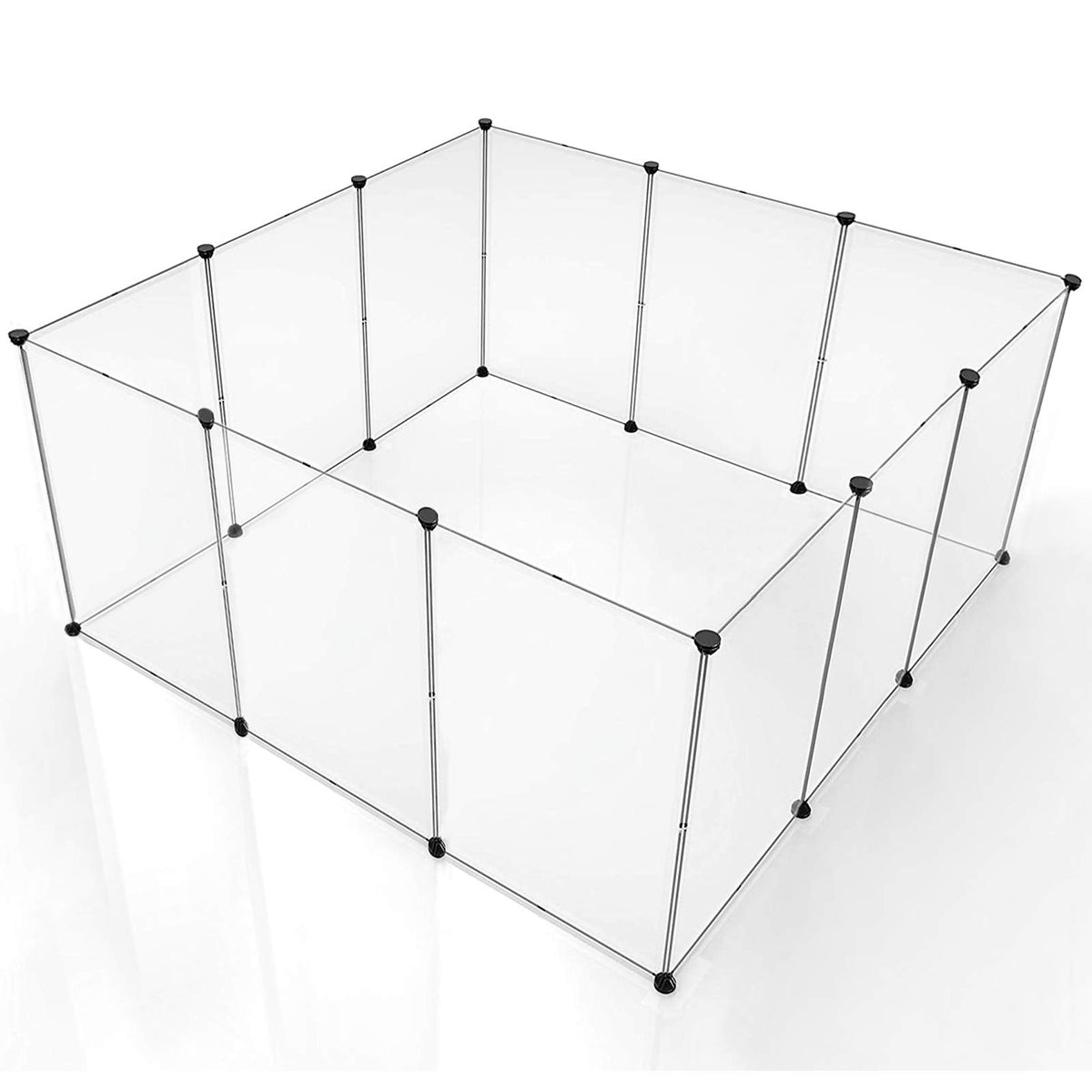 BRIAN & DANY enclos chien: panneaux transparents pour surveiller les jeux.