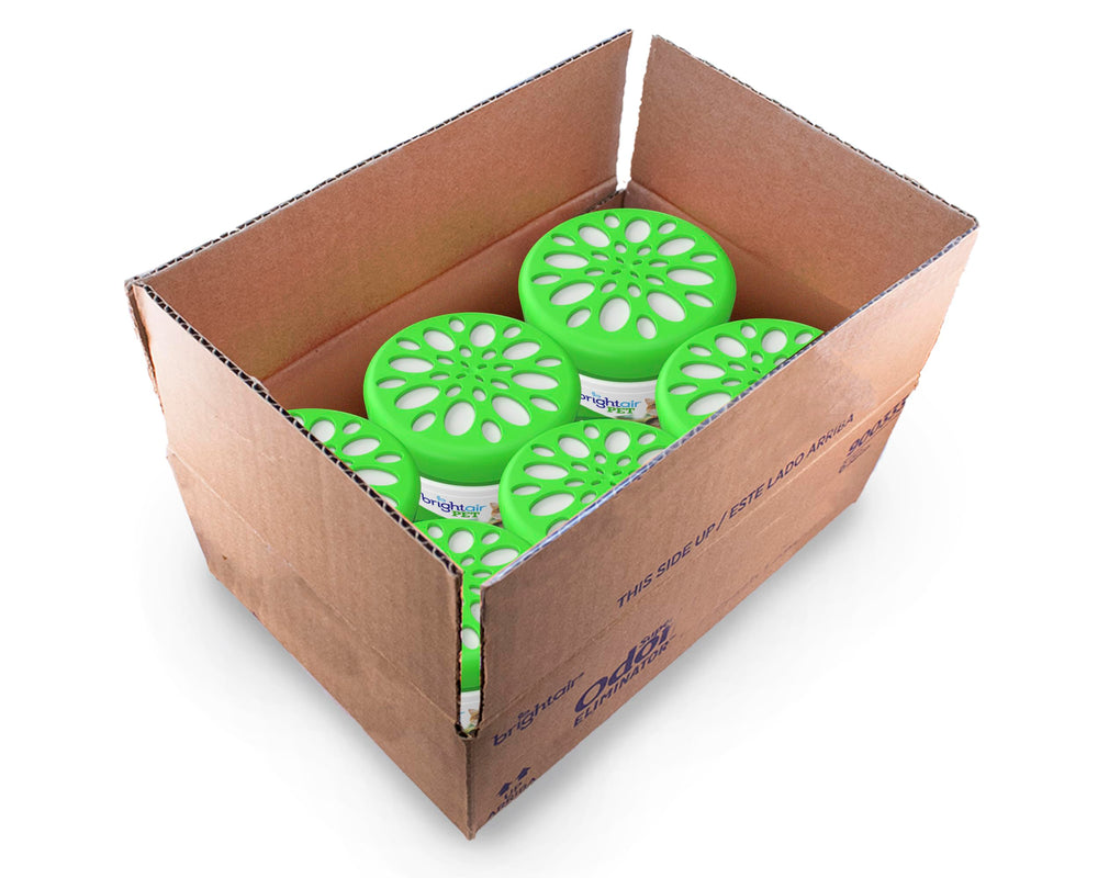 Bright Air emballage-recyclable: option durable pour remplacer les gels usagés.