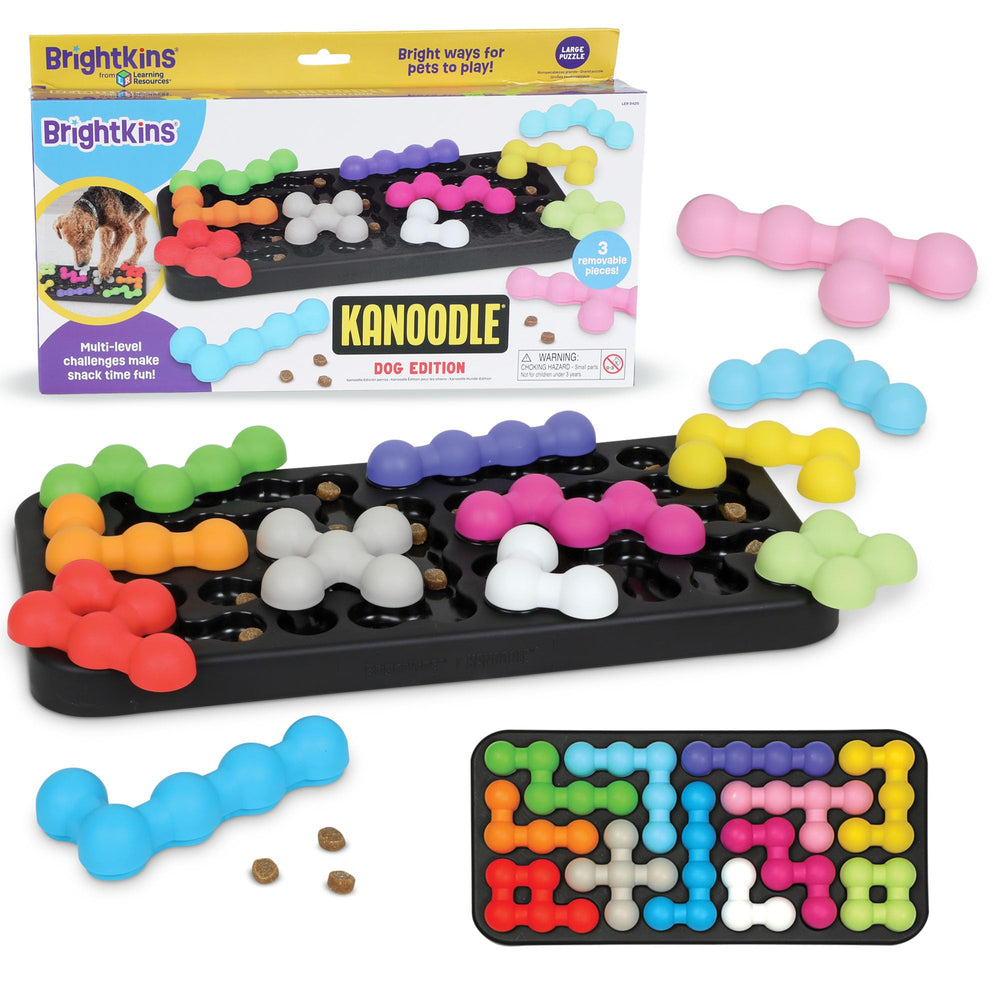 Brightkins Kanoodle Dog Edition Grande: énigme interactive pour stimulation mentale et friandises cachées.