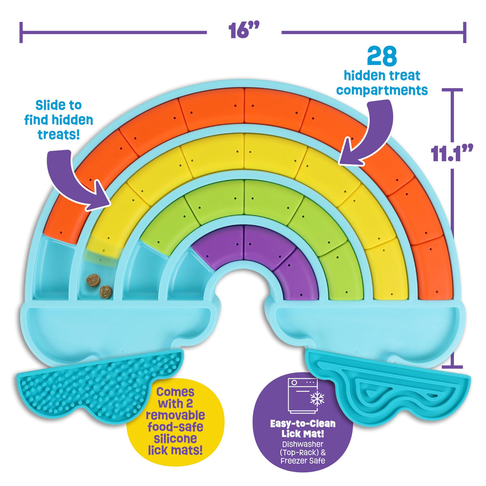 Brightkins lick mats silicone durable offrent une surface sûre pour lécher et mâcher.
