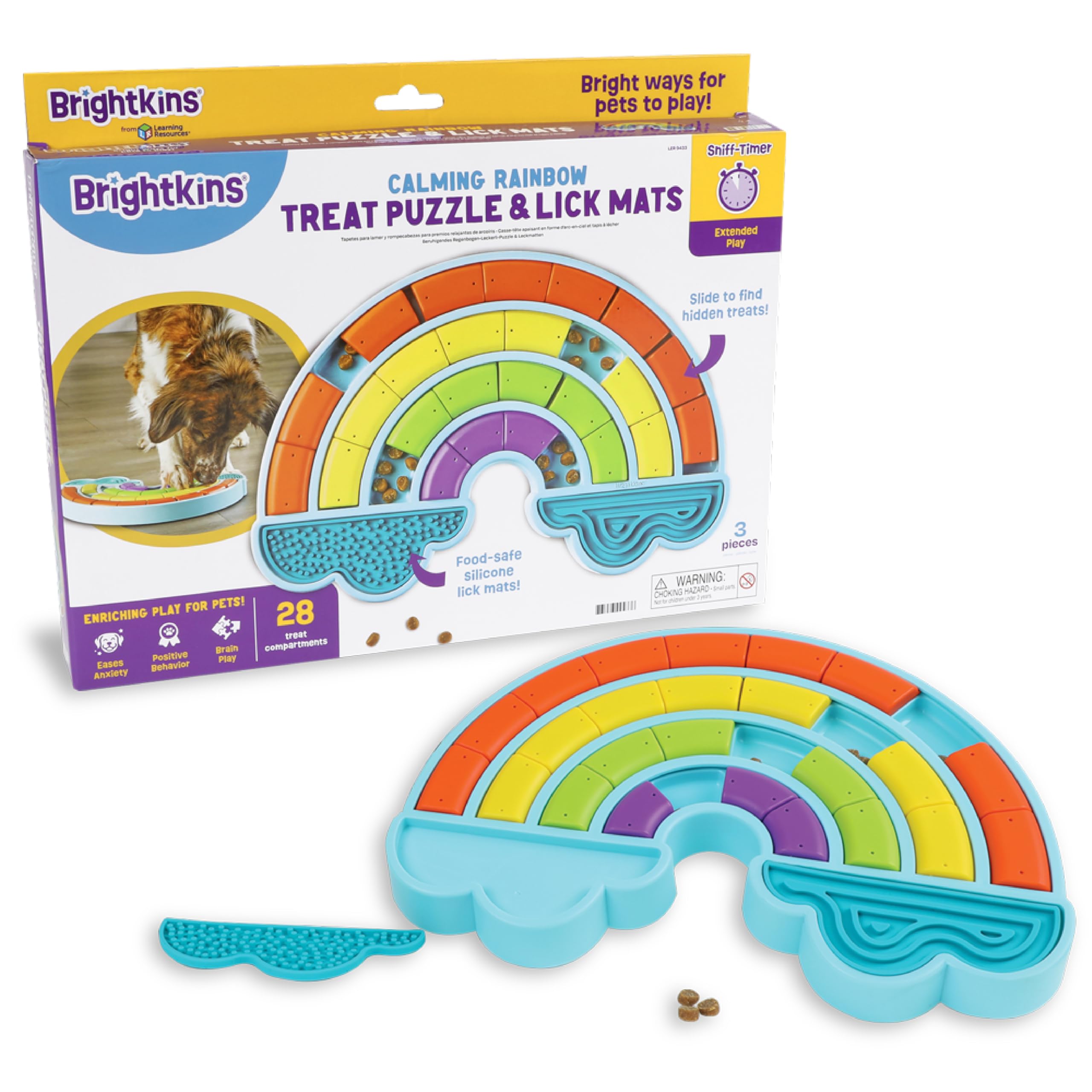Brightkins puzzle arc-en-ciel exterieur stimule l'exploration et l'amusement en plein air.