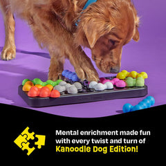 Jouet lent pour chien: Kanoodle favorise l'alimentation guidée et l'enrichissement.