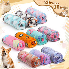 BrightRow couverture puppy coeurs-brun, design mignon et chaleur douce.
