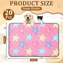 BrightRow couverture puppy coeurs-vert, confort durable pour petits animaux.