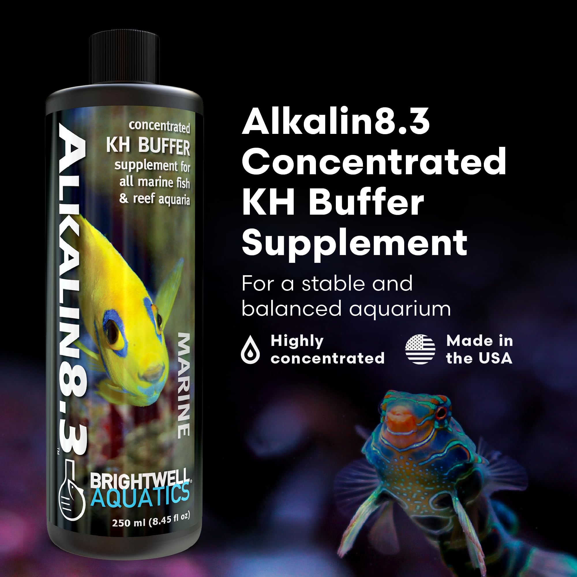 Brightwell Aquatics Alkalin8.3 — tableau de dosage pour bac marins facilitant l’entretien
