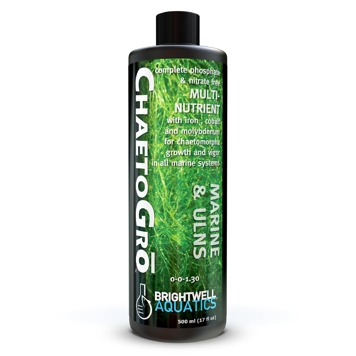 Brightwell Aquatics ChaetoGro – bouteille et étiquette lisibles facilitant un dosage précis