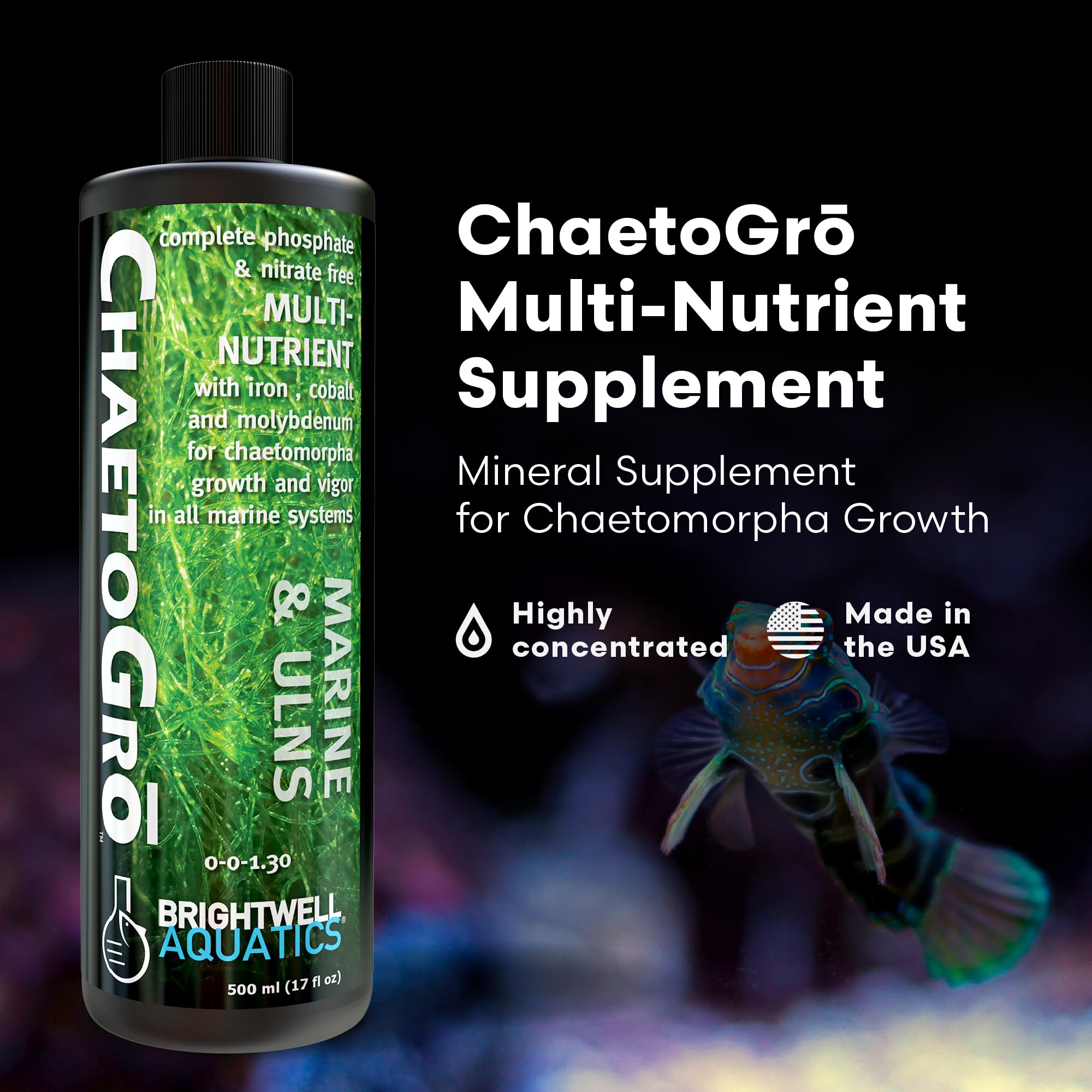 ChaetoGro – dosage quotidien clair pour soutenir la croissance des algues Chaetomorpha