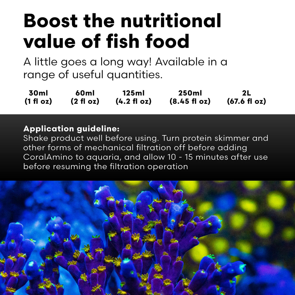 Brightwell Aquatics CoralAmino application guidée pour nourrir les coraux avec précision