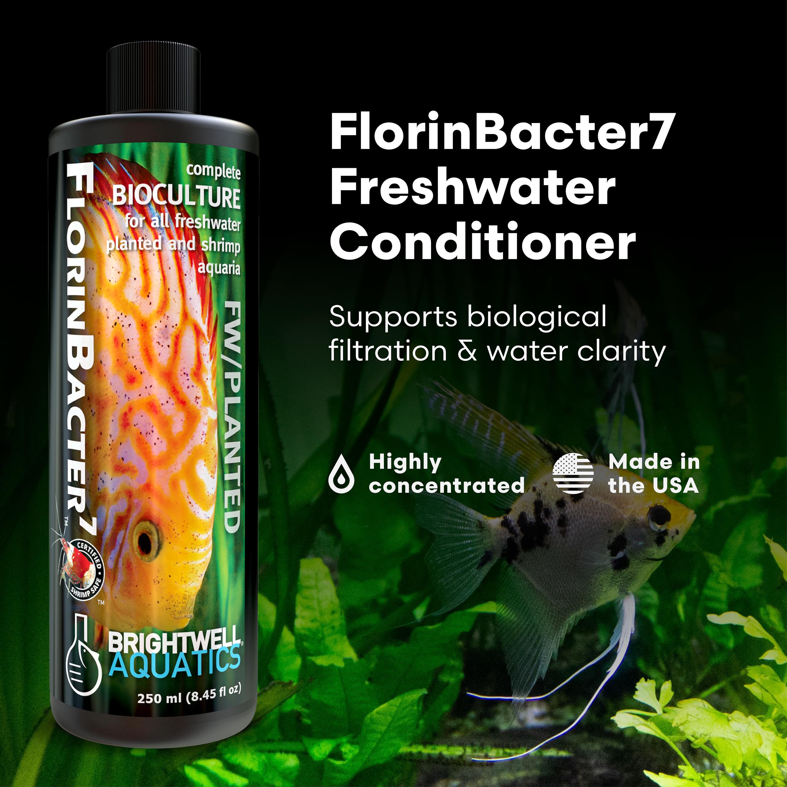 Étiquette FlorinBacter7 avec informations claires pour une utilisation facile.