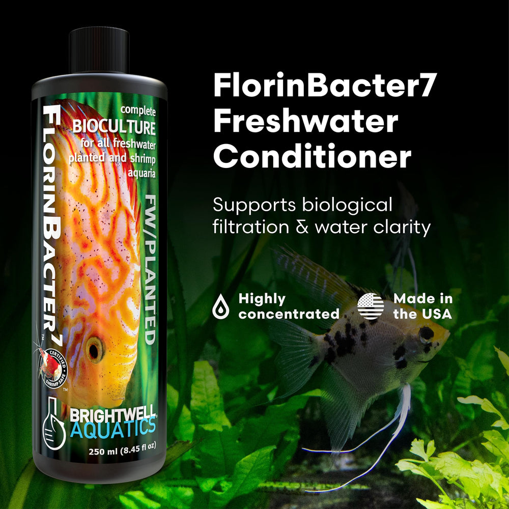 Étiquette FlorinBacter7 avec informations claires pour une utilisation facile.