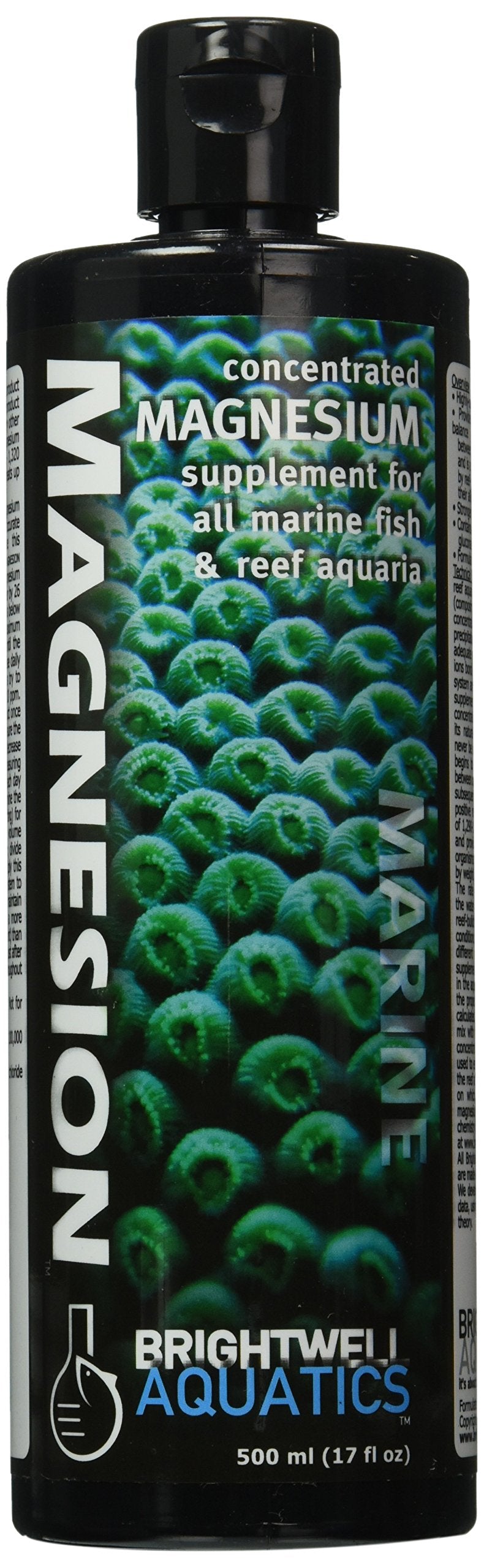 Brightwell Aquatics Magnesion – bouteille 500 ml, soutien l'équilibre magnésium et croissance d'aragonite.