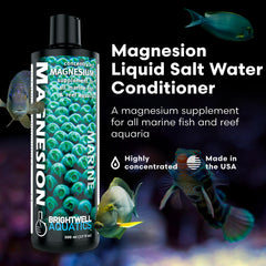 Magnesion, solution ionique concentrée, favorise le calcium et les carbonates dans l'eau.