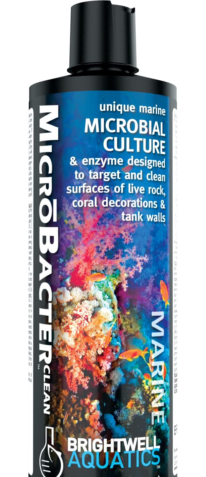 Brightwell Aquatics MicrōBacter Clean — bouteille, nettoyage efficace des surfaces du bac
