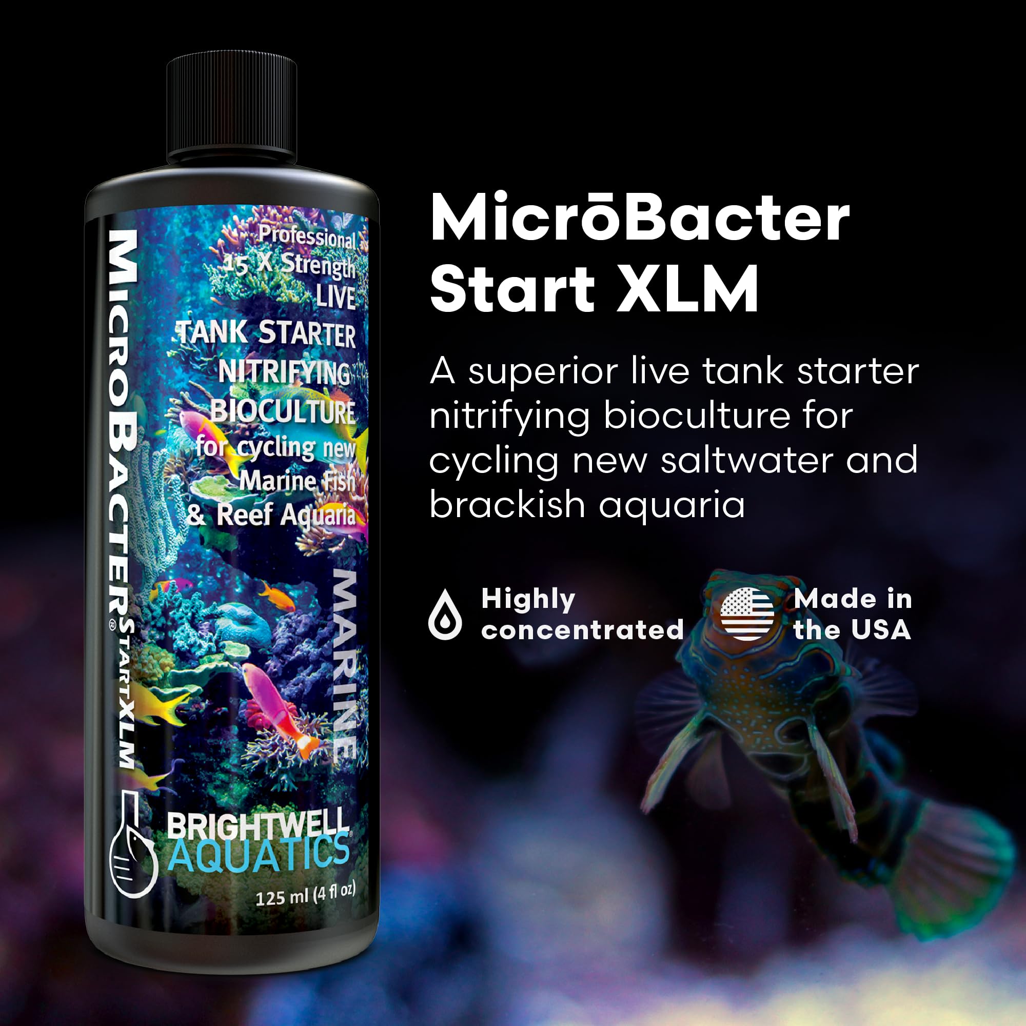 Brightwell Aquatics MicroBacter Start XLM – démarrage rapide du cycle nitrifiant dans l’aquarium.