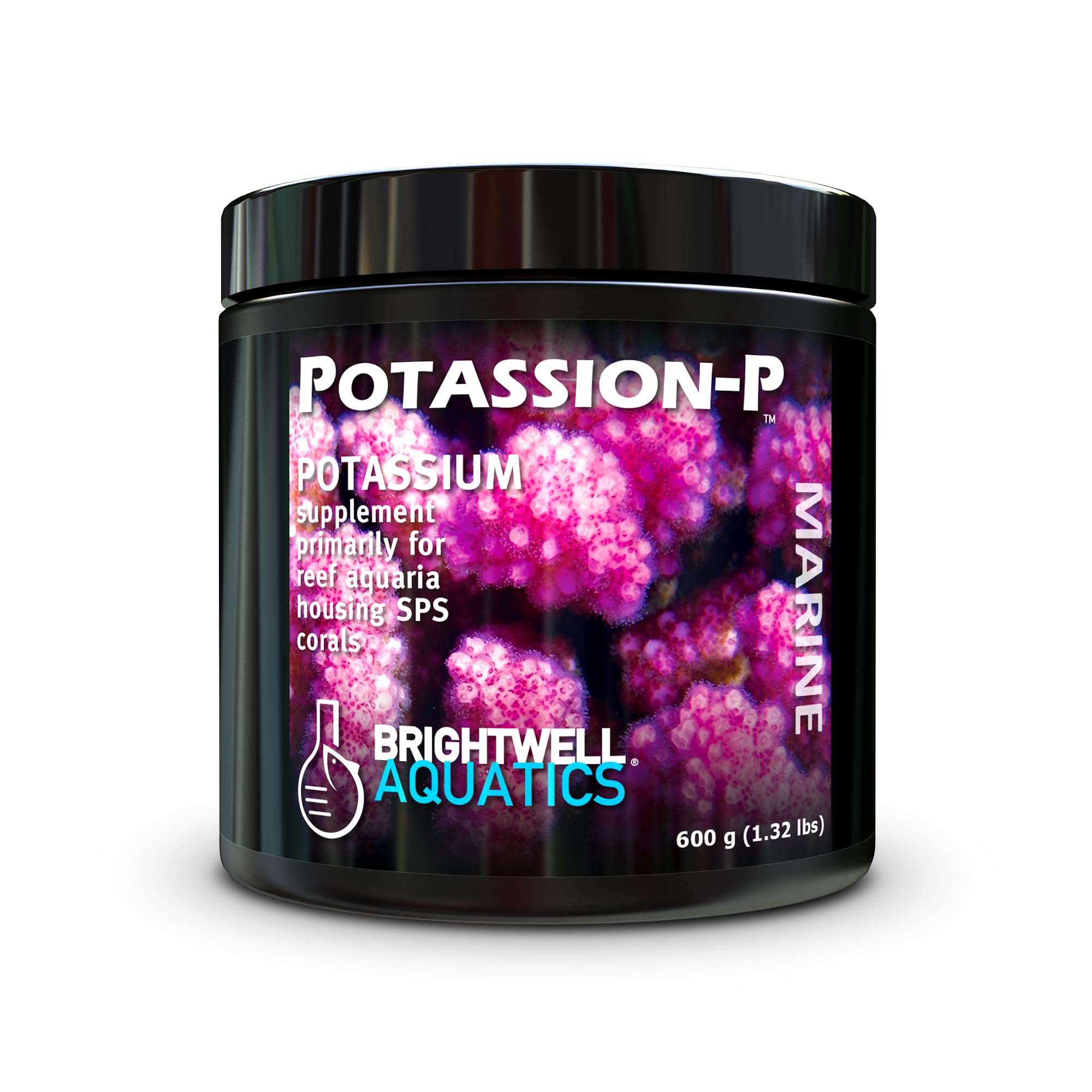 Brightwell Aquatics Potassion-P, poudre-potassium-pour-recifs-sps: favorise croissance et teinte bleue.