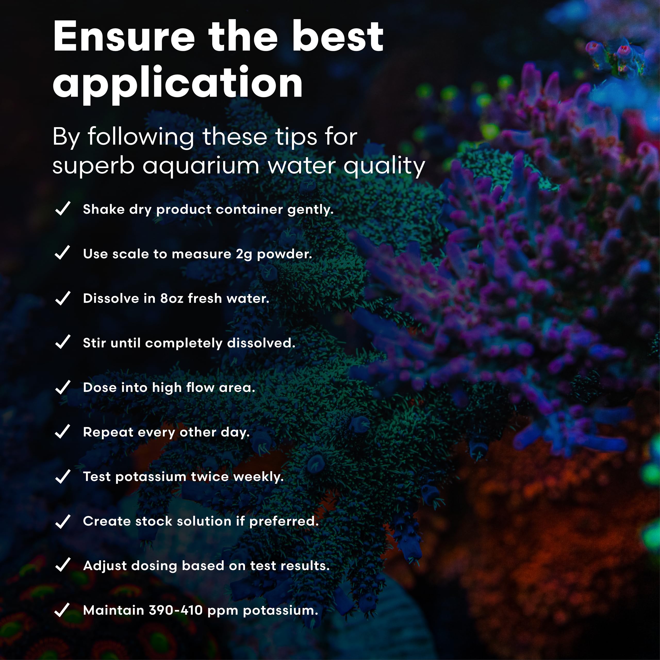 Brightwell Potassion-P, référence de qualité laboratoire pour précision en aquariophilie récifale.
