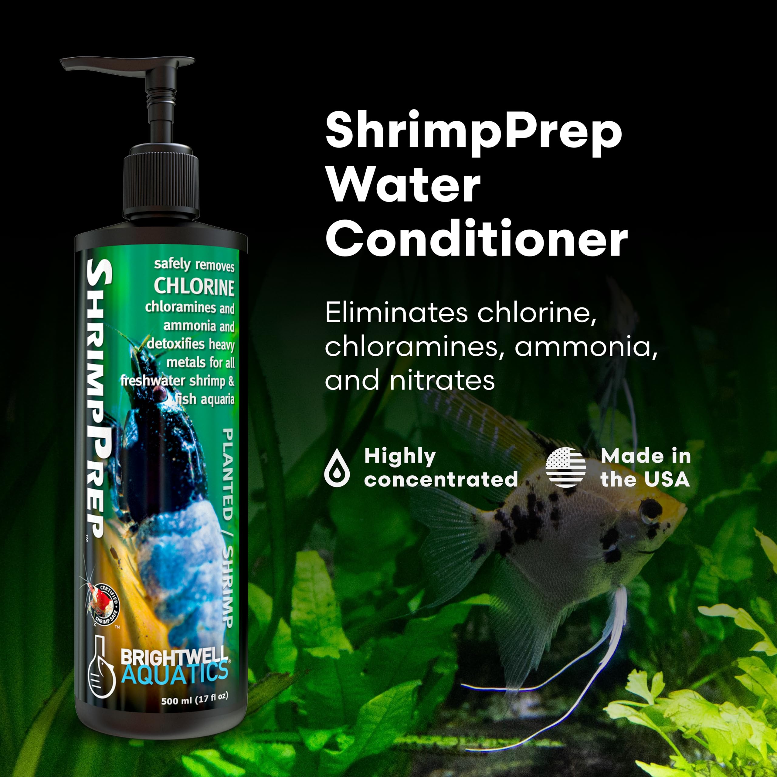 Brightwell Aquatics Préparation pour crevettes – versement facile après ajout d’eau sans chlore.